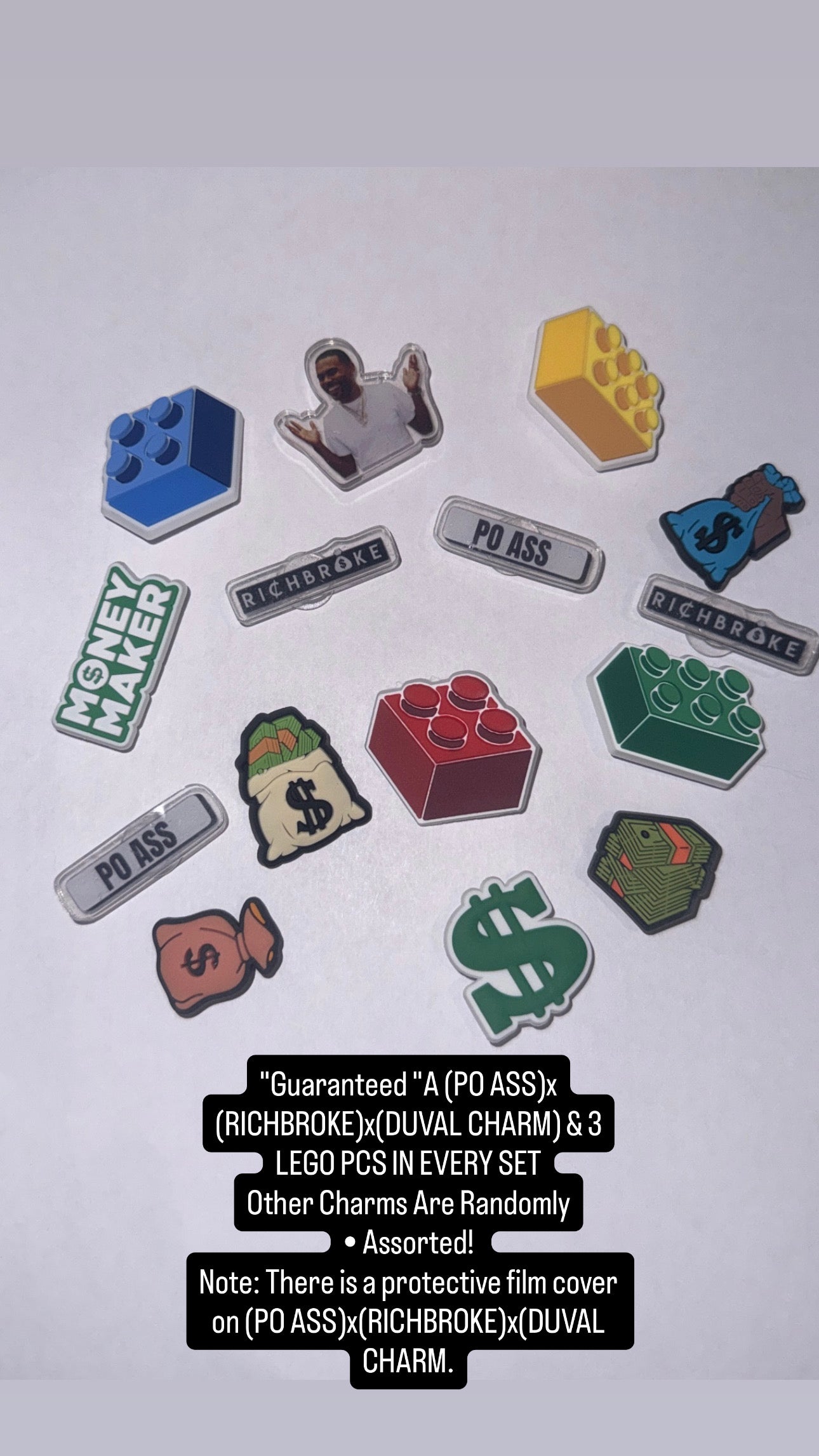 RICHBROKE SHOE CHARMS 10PCS(CHARMS ONLY!!)