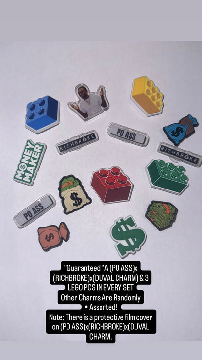 RICHBROKE SHOE CHARMS 10PCS(CHARMS ONLY!!)