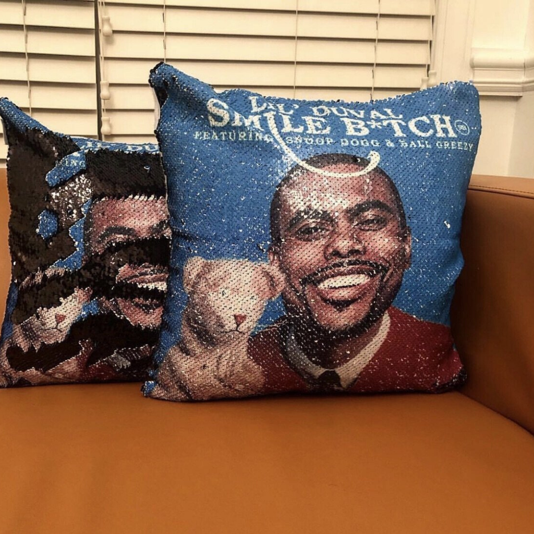 Smile B*tch Sequin Pillow Case